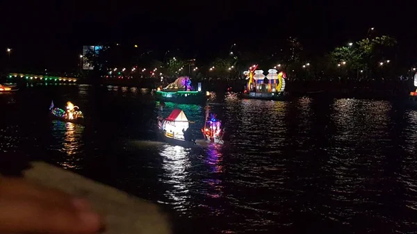 Ornamental Boat Tanglong Festival Banjarmasin Indonesië September 2022 — Stockfoto