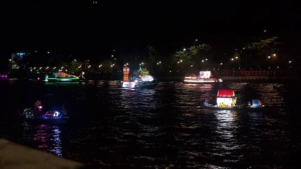 Bateau Ornemental Tanglong Festival Banjarmasin Indonésie Septembre 2022 — Photo