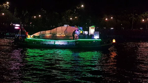 Festa Ornamentale Della Barca Tanglong Banjarmasin Indonesia Settembre 2022 — Foto Stock