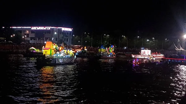 Ornamental Boat Tanglong Festival Banjarmasin Indonesia Septiembre 2022 —  Fotos de Stock