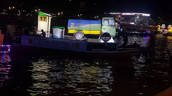 Bateau Ornemental Tanglong Festival Banjarmasin Indonésie Septembre 2022 — Photo