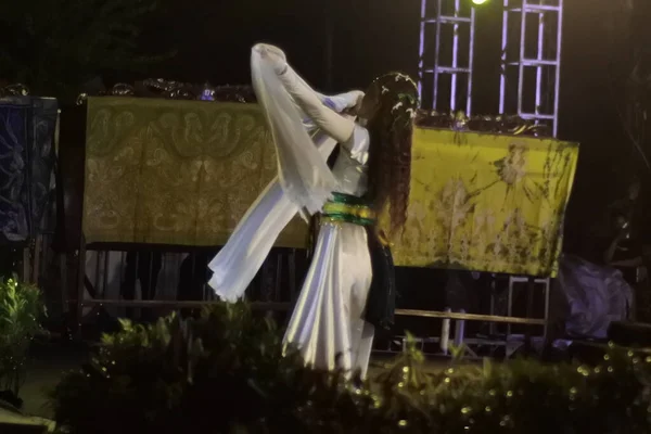 Banjarmasin South Kalimantan Ινδονησία Οκτωβρίου 2022 Παραδοσιακός Χορός Φυλών Banjar — Φωτογραφία Αρχείου