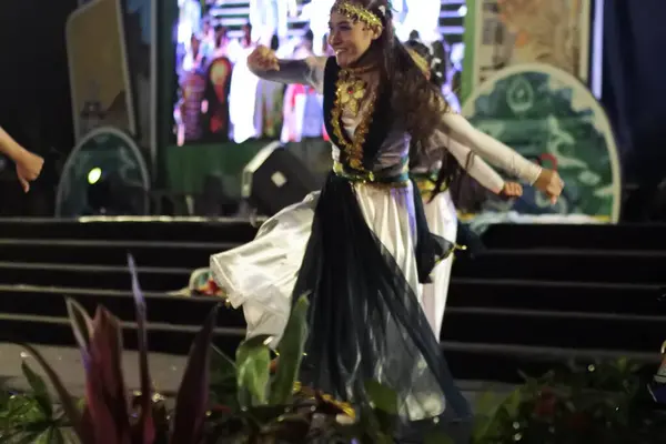Banjarmasin Kalimantan Sud Indonésie Octobre 2022 Danse Traditionnelle Des Tribus — Photo