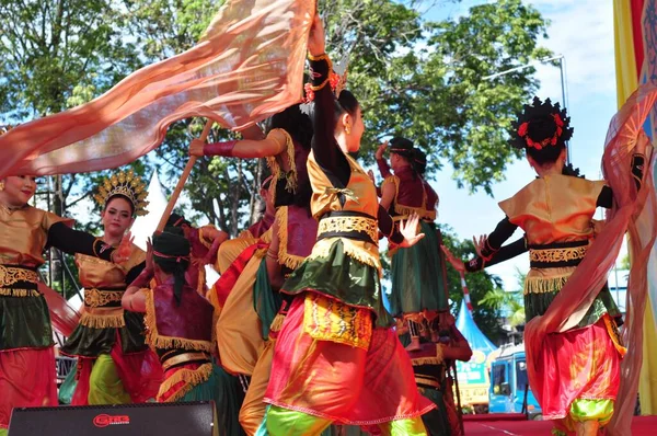 Banjarmasin Kalimantan Del Sur Indonesia Octubre 2021 Dayak Baila Festival —  Fotos de Stock