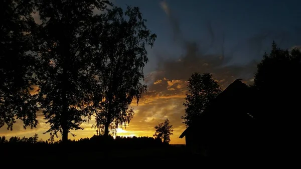 Stilte Schoonheid Van Zomeravond — Stockfoto