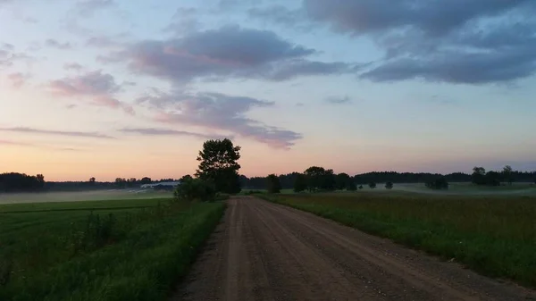 Тишина Красота Летнего Вечера — стоковое фото