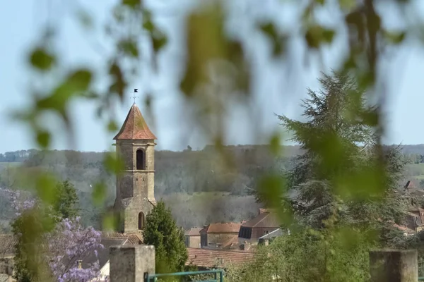 Belves 'teki belediye binasından Belvedere manzarası.