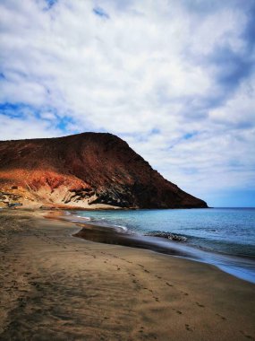 Montana Roja Beach La Tejita Tenerife Canary Islands clipart