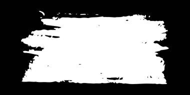 Siyah zemin üzerine tebeşirle boyanmış dikdörtgen el yazısı. Vektör illüstrasyonu