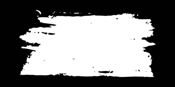 Прямокутна Банерна Рука Намальована Крейдою Чорному Тлі Векторні Ілюстрації — стоковий вектор