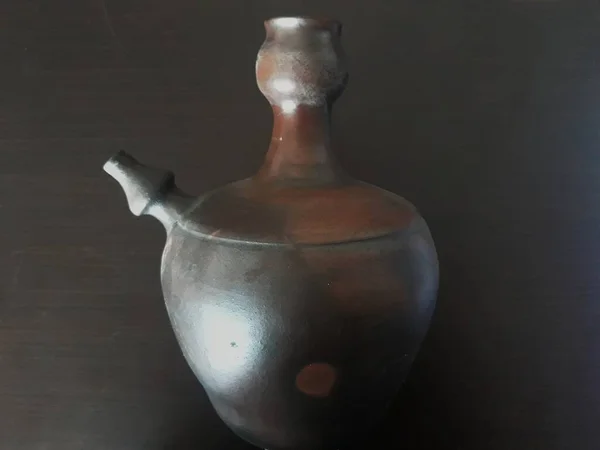 Traditional Water Jar Clay Usually Called Kendi Indonesia — Stock fotografie