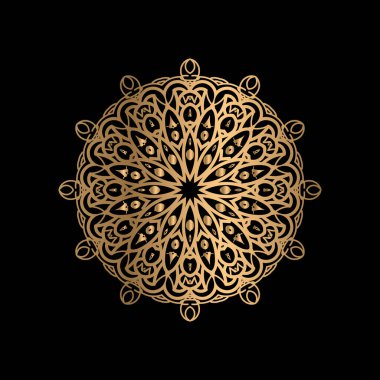 Mandala Çiçek Sanat Logosu Arkaplan Tasarımı