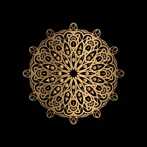 Mandala Flower Art Logo Background Design — ストックベクタ