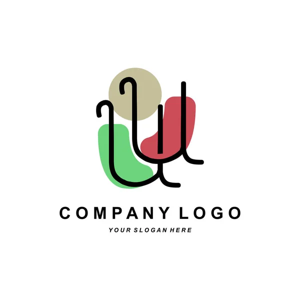 Logo Letter Corporate Brand Design Vector Font Illustration — Stock vektor