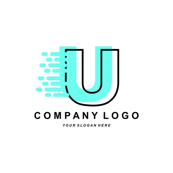 Logo Letter Corporate Brand Design Vector Font Illustration — Stock vektor