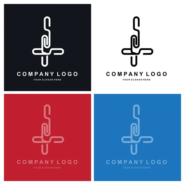 Letter Logo Corporate Brand Design Vector Font Illustration — Vetor de Stock