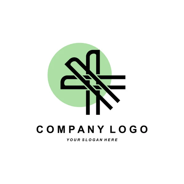 Letter Logo Corporate Brand Design Vector Font Illustration — 스톡 벡터