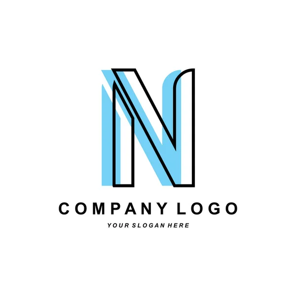 Letra Logo Diseño Marca Corporativa Vector Fuente Ilustración — Vector de stock