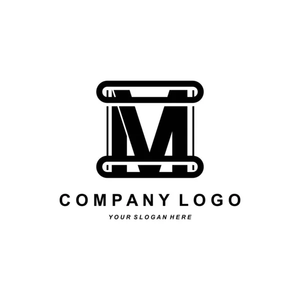 Letra Logo Diseño Iniciales Marca Empresa Ilustración Vectores Serigrafía — Vector de stock