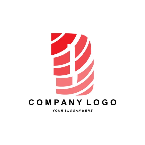 Logotipo Letra Projeto Das Iniciais Marca Empresa Ilustração Vetor Impressão —  Vetores de Stock