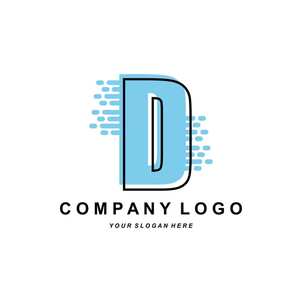 Letter Logo Company Brand Initials Design Sticker Screen Printing Vector — Wektor stockowy