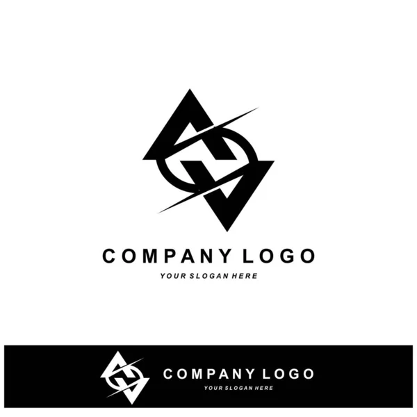 Логотип Векторный Иконка Алфавит Иллюстрация Фирменного Дизайна Компании Initials — стоковый вектор