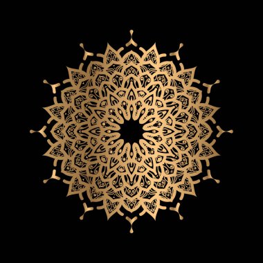 Mandala Çiçek Sanat Logosu Arkaplan Tasarımı