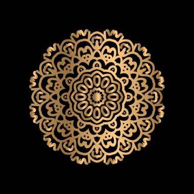 Mandala Çiçek Sanat Logosu Arkaplan Tasarımı