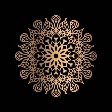 Mandala Çiçek Sanat Logosu Arkaplan Tasarımı