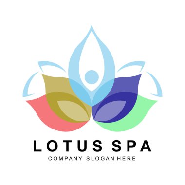 Yoga Logosu Tasarımı, Spor Simgesi İllüstrasyon Fitness ve Akıl ve Vücut Konsantrasyonu