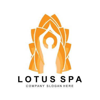 Yoga Logosu Tasarımı, Spor Simgesi İllüstrasyon Fitness ve Akıl ve Vücut Konsantrasyonu