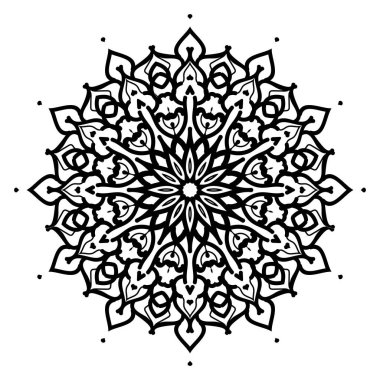 Mandala Flower Art Logo Background Design