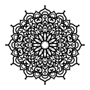 Mandala Flower Art Logo Background Design