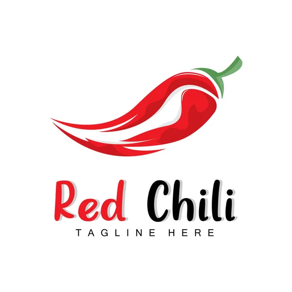Red Chili Logo Hot Chili Peppers Vector Chili Garden House — Stockvector