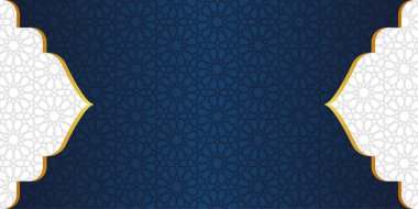 İslami sancak tasarımının geometrik şekli. Vektör illüstrasyonu.