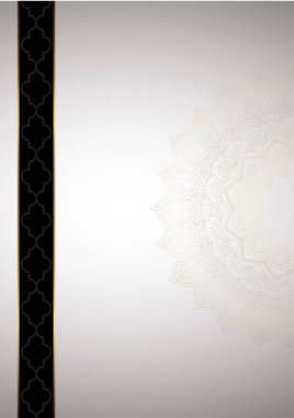 Geometric shape of Islamic for certificate and cover design. Vector illustration.