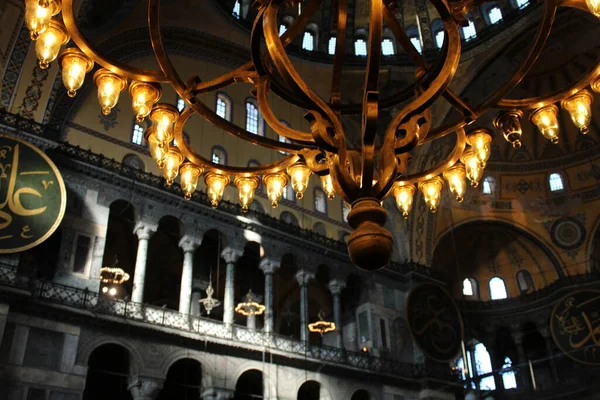 Hagia Sophia Isztambul Fényei — Stock Fotó