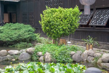 Yangshuo, Çin - 4 Mayıs 2010: Shangri-La Park manzaraları