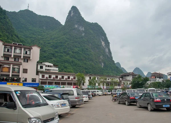 Yangshuo China May 2010 Street View Yangshuo City Cloudy Day — Stock Photo, Image