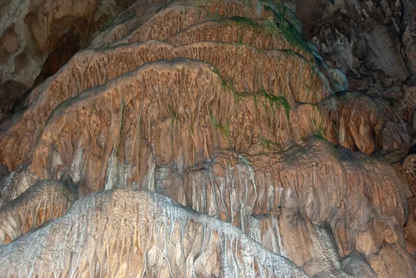 Estalactitas Estalagmitas Cueva Flauta Trastnik Guilin China —  Fotos de Stock