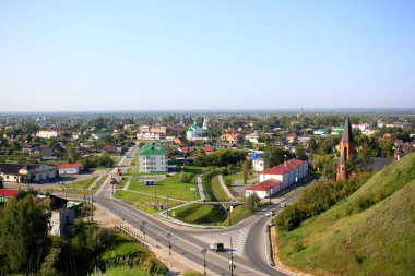 Tobolsk şehrinin alt kısmının görüntüsü