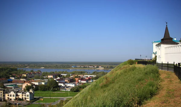 Tobolsk Russie Août 2021 Vue Ville Tobolsk Rivière Irtysh Depuis — Photo