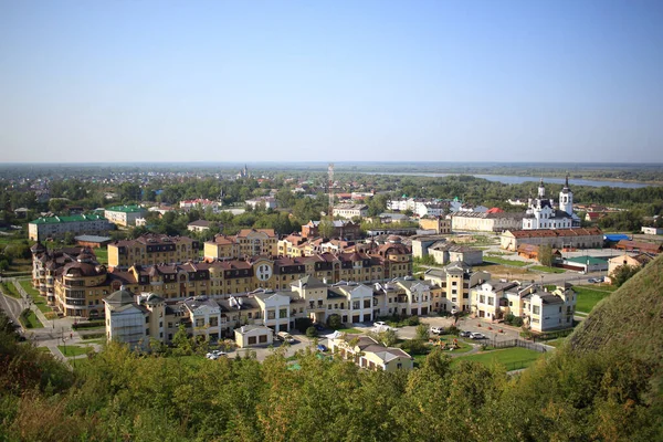 Tobolsk Russie Août 2021 Vue Ville Tobolsk Rivière Irtysh Depuis — Photo