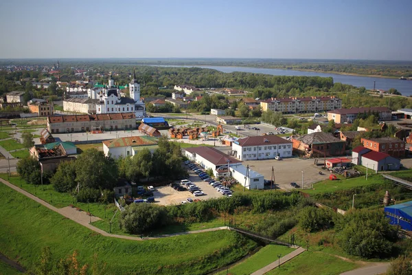 Tobolsk Rusia Agosto 2021 Vista Parte Inferior Ciudad Tobolsk —  Fotos de Stock