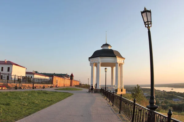 Tobolsk Russia August 2021 View Gazebo Rotunda Banks Irtysh River — Stock Photo, Image