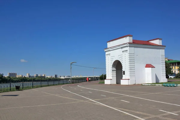 Omsk Russia August 2021 Irtysh Gate Old Fortress Omsk — стокове фото