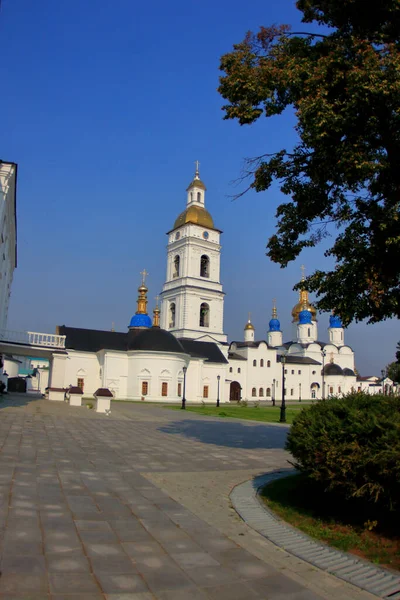 Tobolsk Russie Août 2021 Cathédrale Sainte Sophie Assomption Dans Ville — Photo