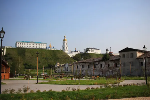Tobolsk Russie August 2021 Zicht Het Tobolsk Kremlin Sophia Kathedraal — Stockfoto