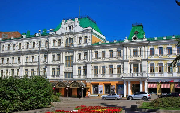 Omsk Rosja Sierpnia 2021 Widok Ulicę Partyzanską — Zdjęcie stockowe