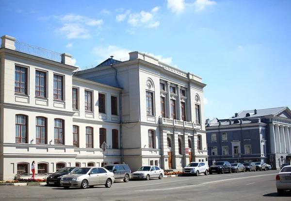 Omsk Rusland Augustus 2021 Zicht Partizanskaya Straat — Stockfoto